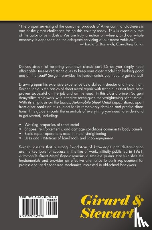 Sargent, Robert L - Automobile Sheet Metal Repair