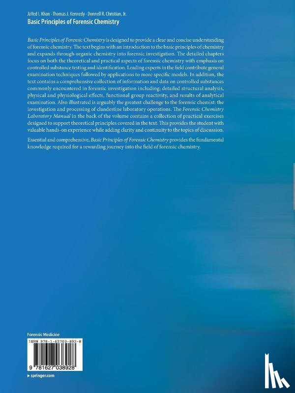 Khan, Javed I., Christian, Jr., Kennedy, Thomas J. - Basic Principles of Forensic Chemistry