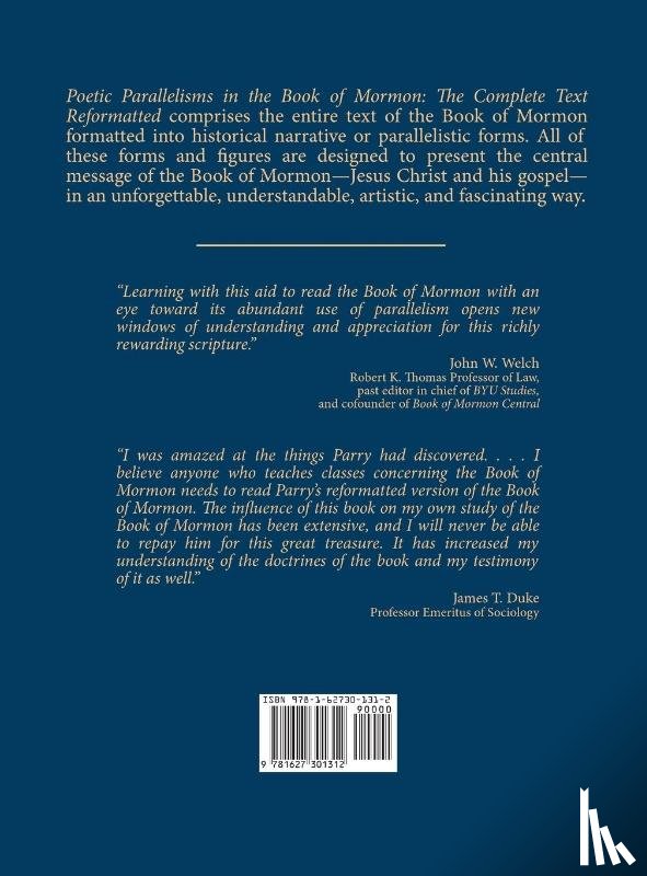Parry, Donald W. - Poetic Parallelisms in the Book of Mormon