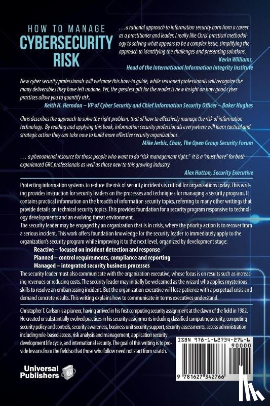 Carlson, Christopher T - How to Manage Cybersecurity Risk