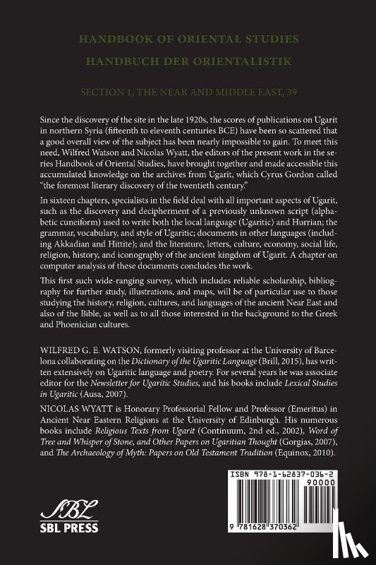  - Handbook of Ugaritic Studies