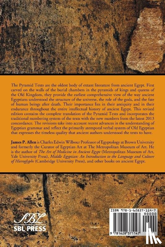 Allen, James P (Arizona State University) - The Ancient Egyptian Pyramid Texts