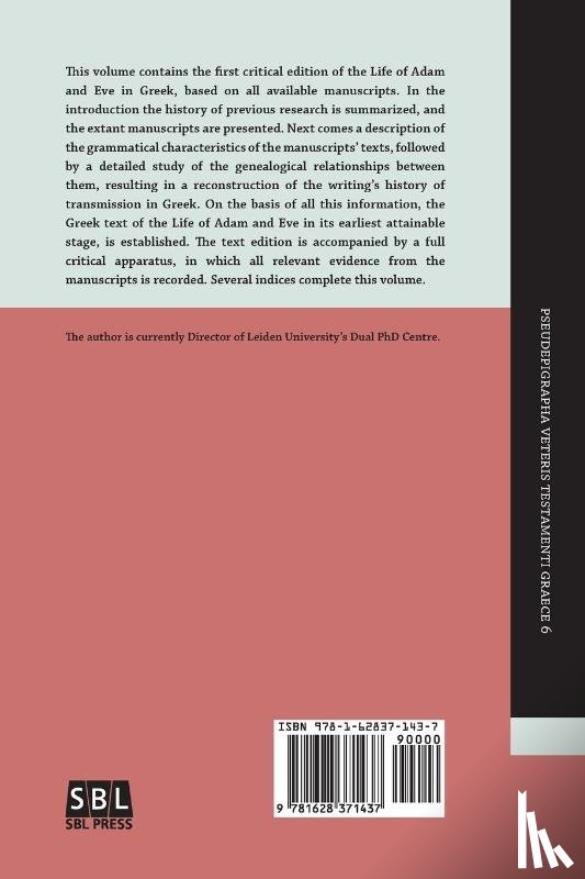 Tromp, Johannes - The Life of Adam and Eve in Greek