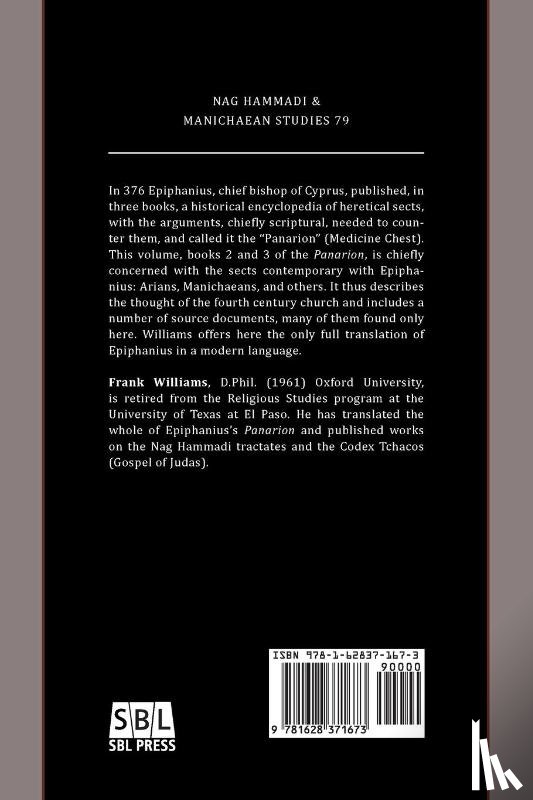 Williams, Frank - The Panarion of Epiphanius of Salamis
