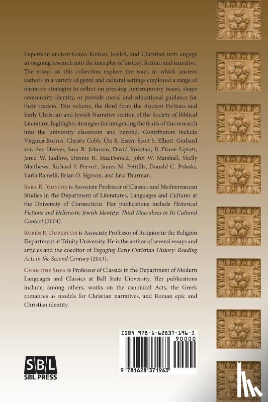  - Reading and Teaching Ancient Fiction