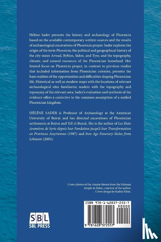Sader, Helene - The History and Archaeology of Phoenicia