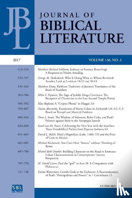  - Journal of Biblical Literature 136.3 (2017)