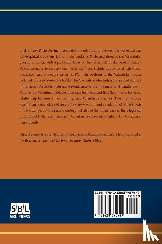 Auvinen, Risto - Philo's Influence on Valentinian Tradition