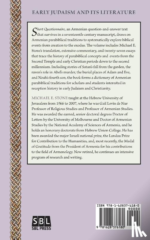 Stone, Michael E. - Armenian Apocrypha