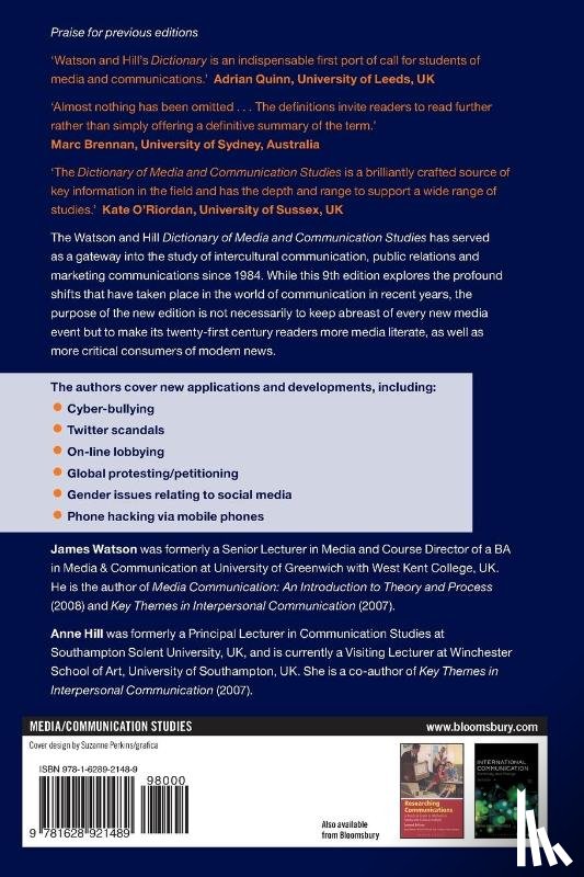 Watson, James (University of Greenwich with West Kent College, Hill, Anne (Southampton Solent University - Dictionary of Media and Communication Studies