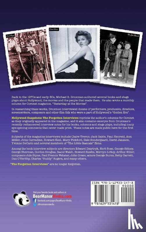 Druxman, Michael - Hollywood Snapshots