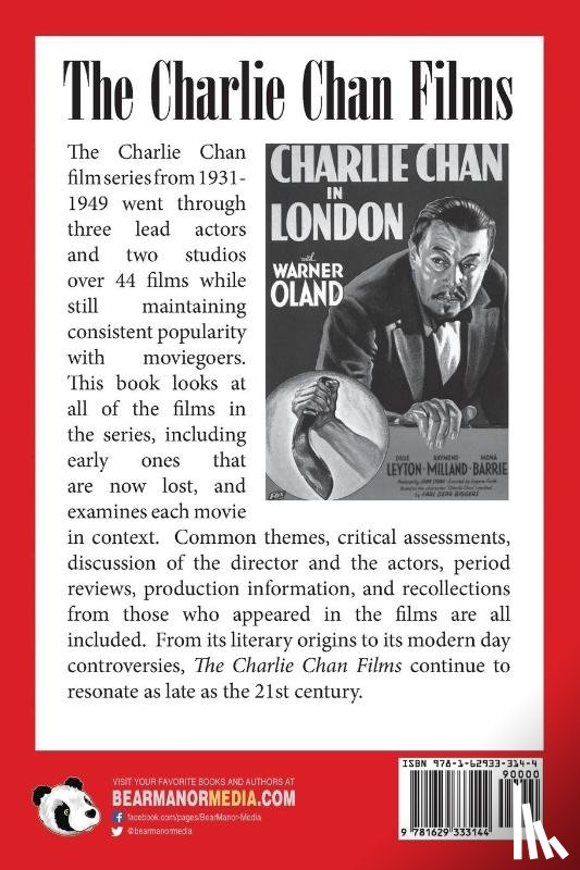 Neibaur, James L - The Charlie Chan Films