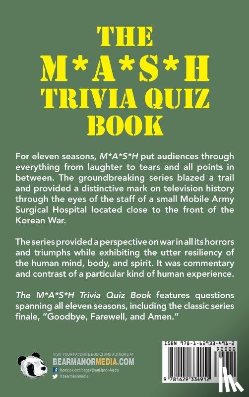DeRose, Cristopher, DeRose, Ryan - The M*A*S*H Trivia Quiz Book (hardback)