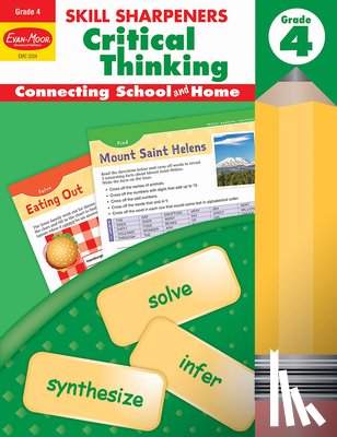 Evan-Moor Educational Publishers - Skill Sharpeners: Critical Thinking, Grade 4 Workbook