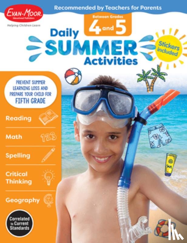 Evan-Moor Educational Publishers - Daily Summer Activities: Between 4th Grade and 5th Grade, Grade 4 - 5 Workbook