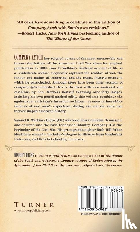 Watkins, Sam R. - Company Aytch or a Side Show of the Big Show