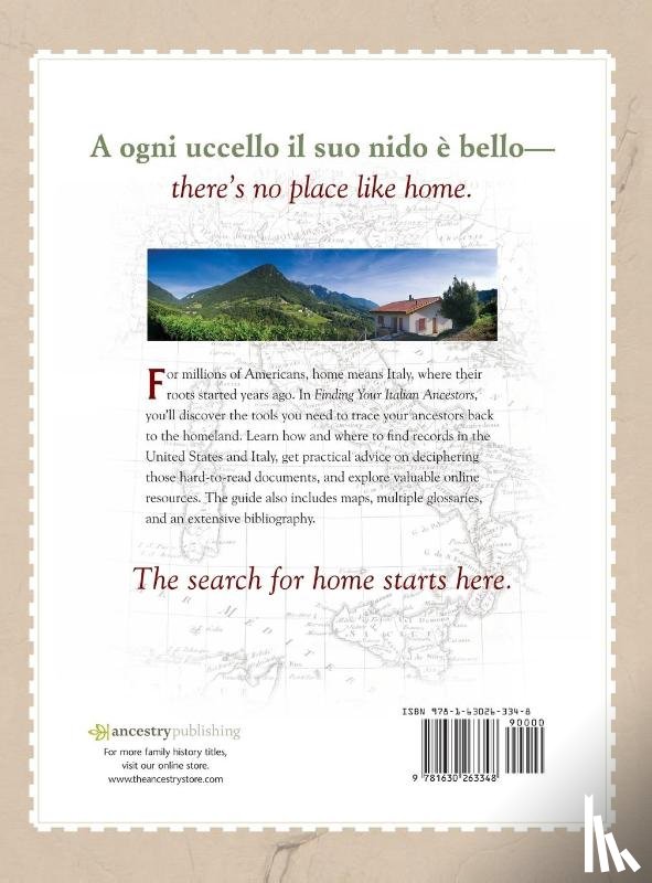 Adams, Suzanne Russo - Finding Your Italian Ancestors