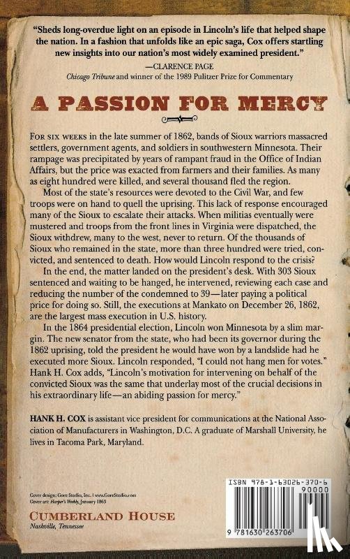 Cox, Hank H. - Lincoln and the Sioux Uprising of 1862