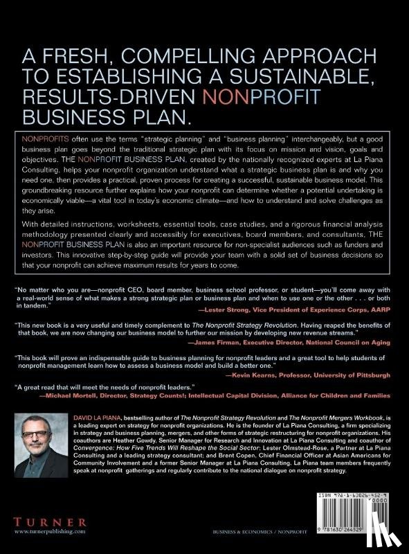 La Piana, David, Gowdy, Heather, Olmstead-Rose, Lester, Copen, Brent - The Nonprofit Business Plan