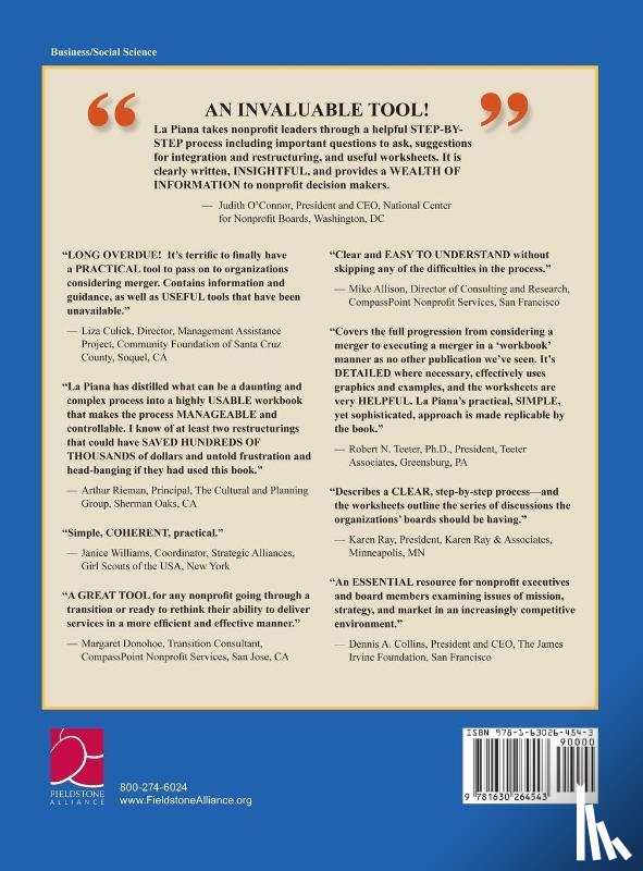 La Piana, David - The Nonprofit Mergers Workbook Part I