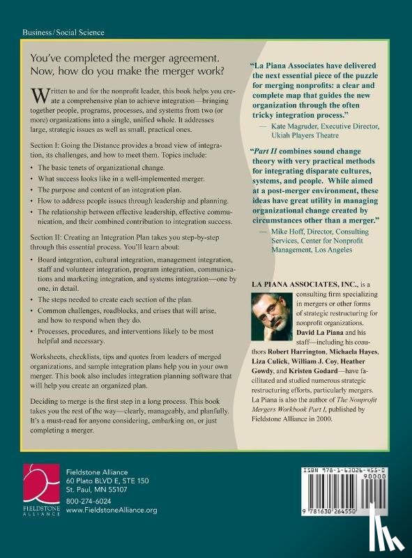 La Piana Associates - Nonprofit Mergers Workbook Part II