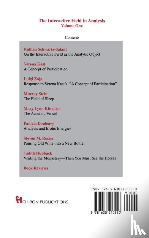  - The Interactive Field in Analysis (Chiron Clinical Series)