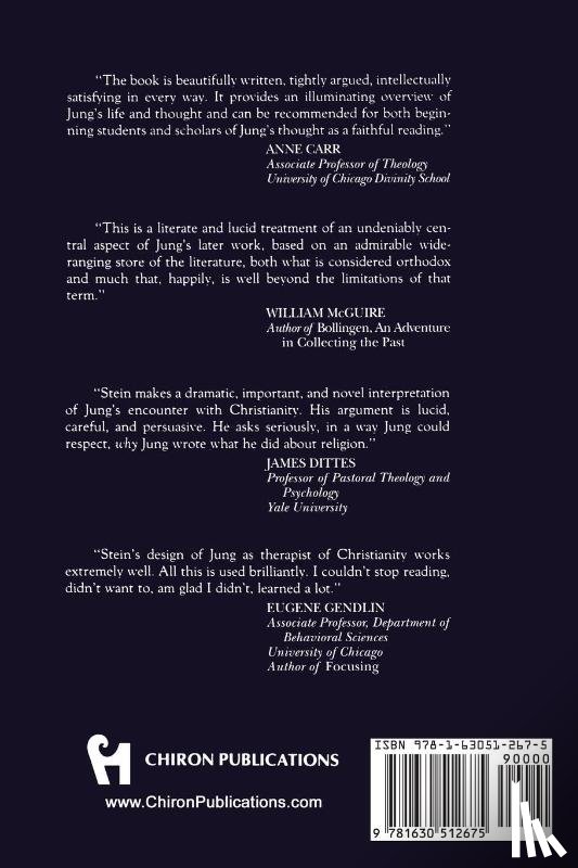 Stein, Murray (International School for Analytical Psychology Switzerland) - Jung's Treatment of Christianity