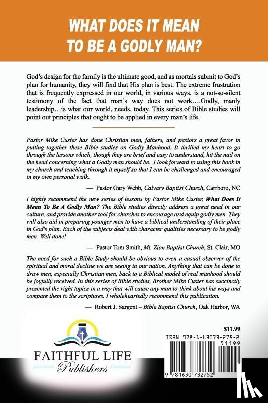Custer, Michael - What Does It Mean to be a Godly Man?