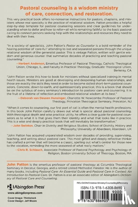 Patton, John - Pastor as Counselor