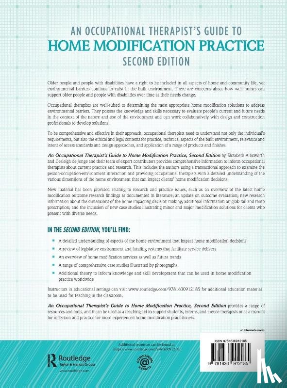 Ainsworth, Elizabeth, de Jonge, Desleigh - An Occupational Therapist’s Guide to Home Modification Practice