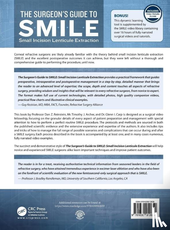 Reinstein, Dan, Archer, Timothy, Carp, Glenn - The Surgeon’s Guide to SMILE