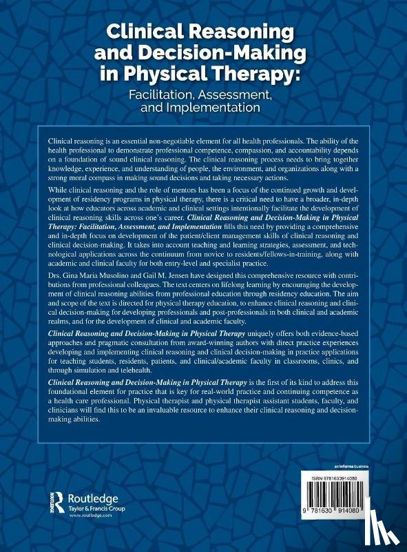 Musolino, Gina, Jensen, Gail - Clinical Reasoning and Decision Making in Physical Therapy