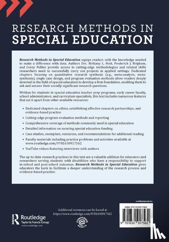 Hott, Brittany, Brigham, Frederick, Peltier, Corey - Research Methods in Special Education