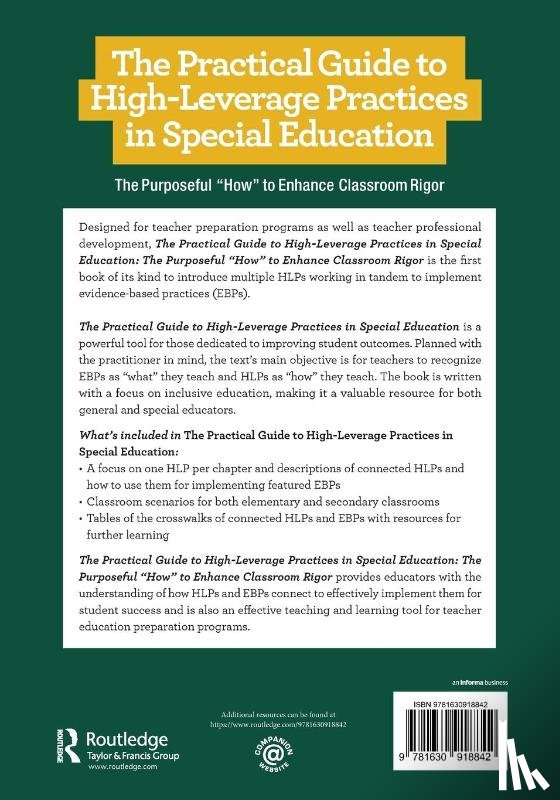 Owiny, Ruby L., Cornelius, Kyena - The Practical Guide to High-Leverage Practices in Special Education