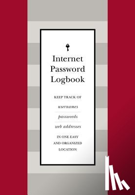 Editors of Rock Point - Internet Password Logbook (Red Leatherette)
