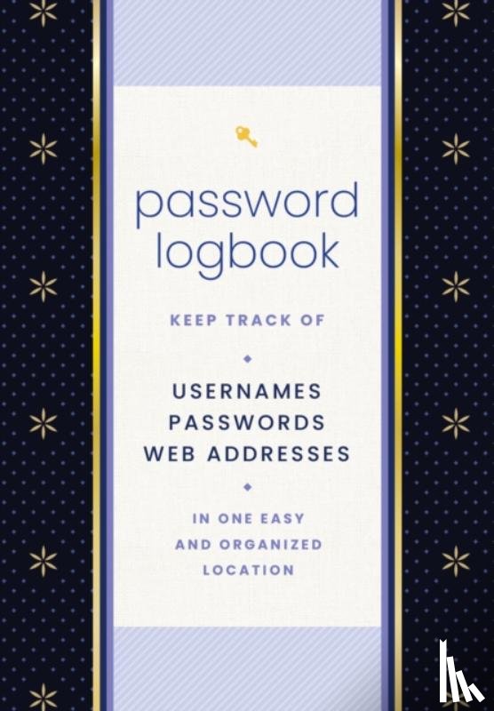 Editors of Rock Point - Password Logbook (Black & Gold)
