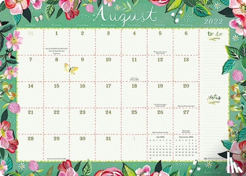 Katie Daisy - Katie Daisy 2022-2023 Desk Pad Calendar
