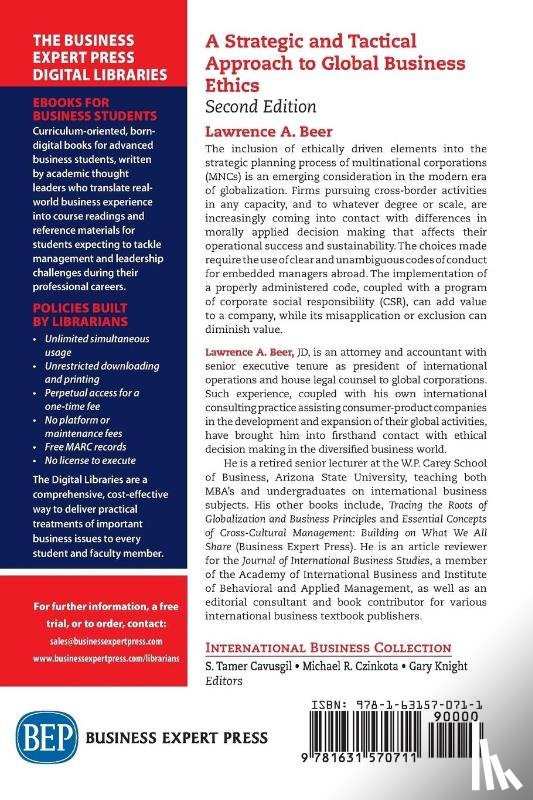 Beer, Lawrence A. - A Strategic and Tactical Approach to Global Business Ethics