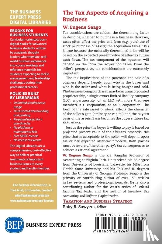 Seago, Gene - The Tax Aspects of Acquiring a Business