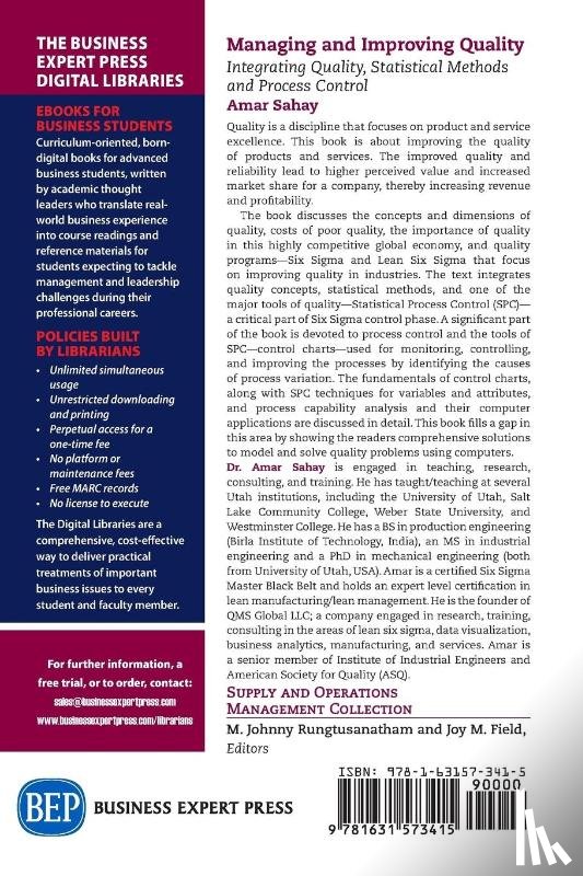 Sahay, Amar - Managing and Improving Quality