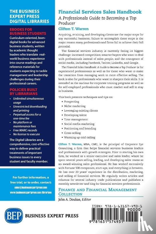Warren, Clifton T. - Financial Services Sales Handbook