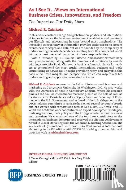 Czinkota, Michael R. - As I See It…