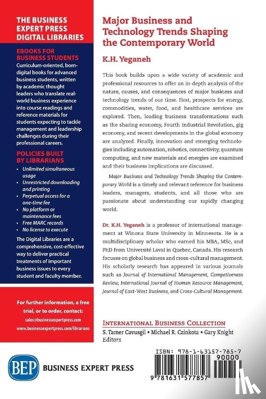 Yeganeh, K.H. - Major Business and Technology Trends Shaping the Contemporary World