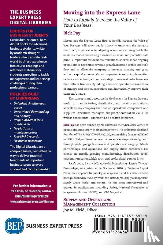 Pay, Rick - Moving Into the Express Lane