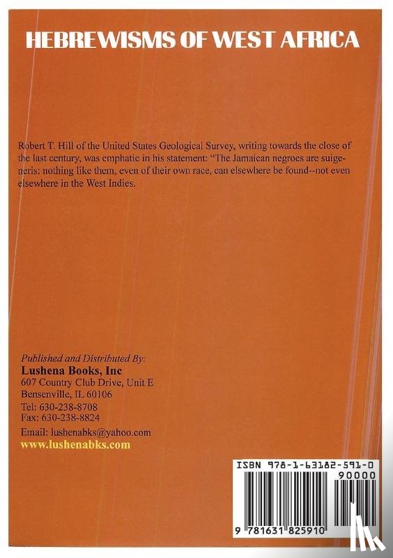 Williams, Joseph J - Hebrewisms of West Africa