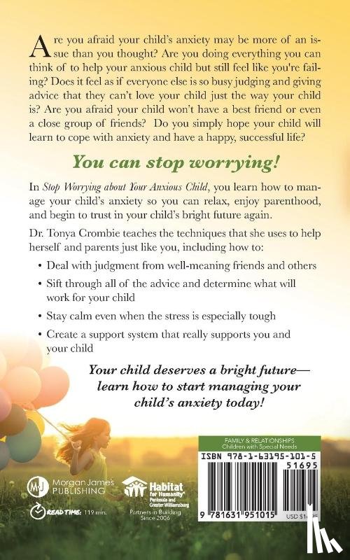 Crombie, Tonya - Stop Worrying About Your Anxious Child