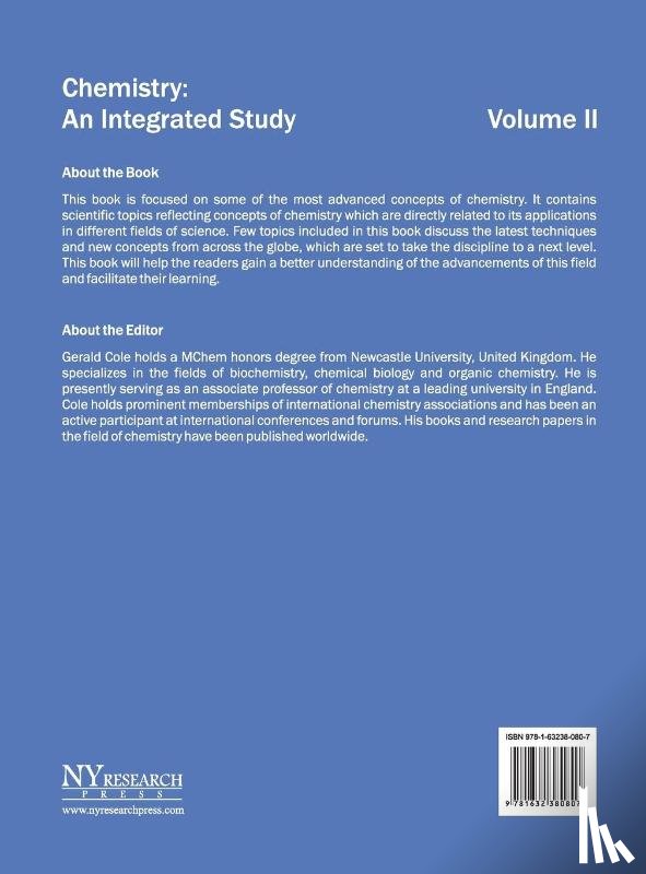  - Chemistry: An Integrated Study (Volume II)