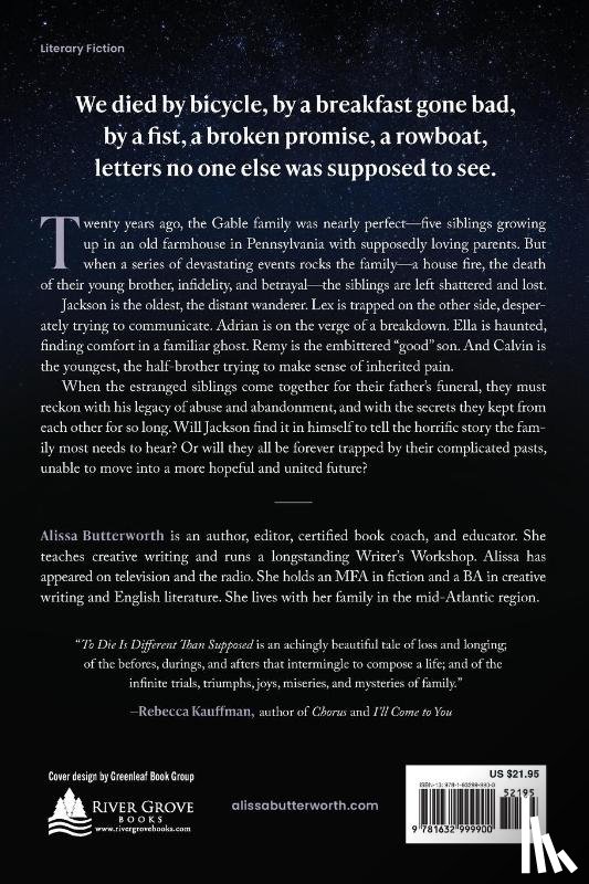 Butterworth, Alissa - To Die Is Different Than Supposed