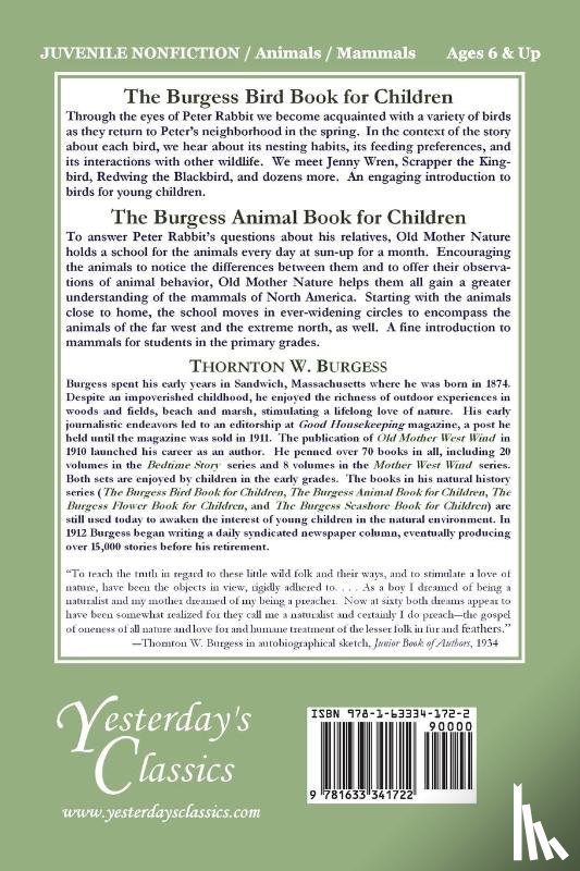 Burgess, Thornton W - The Burgess Animal Book for Children (Color Edition) (Yesterday's Classics)