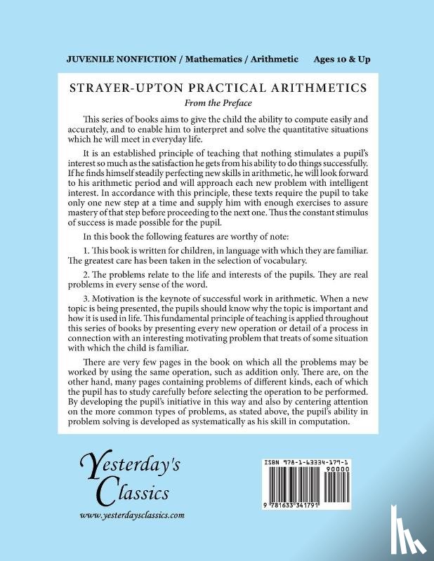 Strayer, George Drayton, Upton, Clifford Brewster - Strayer-Upton Practical Arithmetics BOOK 2, Part 3 (Yesterday's Classics)